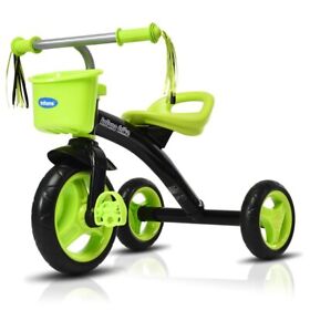 Ty326371gn Kids Tricycle Rider Toddler Bike Scooter With Adjustable Seat Storage Basket Green Ty326371gn Kids Tricycle Rider Toddler Bike Scooter With Adjustable Seat Storage Basket Green