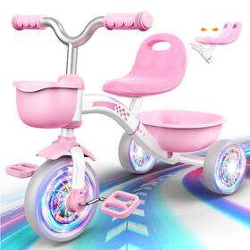 Kkdi 763344542857 Toddler Tricycle For 1-3 3-5 Year Olds Toys Baby Bike Ages