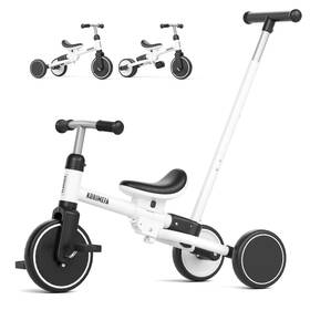 Korimefa Krmfuk-kft03-we 5-in-1 Tricycle For Toddlers 1-3 Toddler Bike With Push Handle And Re