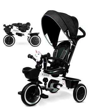 Kriddo 850053567131 7-in-1 Tricycle Stroller Toddlers 18 Months To 5 Years Adjustable Push Handle Ro