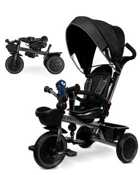 Kriddo 850053567148 7-in-1 Tricycle Stroller For Toddlers 18 Months To 5 Years Adjustable Push H