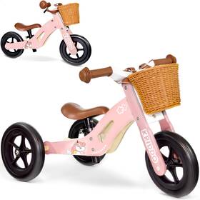 Kriddo 850053567346 2 In 1 Wooden Kids Tricycle And Balance Bike For 1-4 Years Old No-pedal Tric