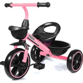 Kriddo B0b5ssg39c Pink Tricycle For 2-5 Year Olds Toddler Trike With Gift - Ages 24m