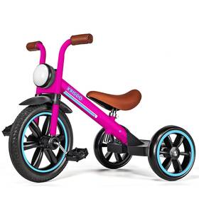 Kriddo B0c6pvszhp Kids Tricycle 12 Inch Puncture Free Rubber Wheel Front Light Adjustable S