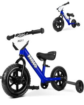 Kriddo Kb007-blue 2-in-1 Kids Tricycle And Toddler Balance Bike 2 Year Old Detachable P