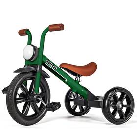 Kriddo Tc006-green Kids Tricycles Age 2 Years To 5 12 Inch Puncture Free Rubber Wheel W F