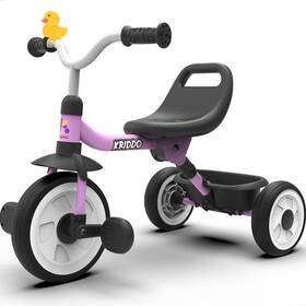Kriddo Tc017-purple Kids Tricycle For 18 Months To 3 Years Foldable Toddler With