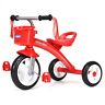 Ktr96750283red Infans Kids Tricycle Rider With Adjustable Seat Storage Basket Rotatable