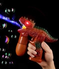Au022 Led-bubdin-br Fun Central Led Dinosaur Bubble Gun Brown 706611531840