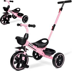 Lfun 445048089021 Kriddo 2-in-1 Toddler Tricycle For Ages 18 Months To 5 Years Old - Extended Push
