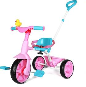 Lfun 744110971149 Kriddo 2 In 1 Kids Tricycles Age 18 Month To 3 Years Eva Wheels Upgraded Gift