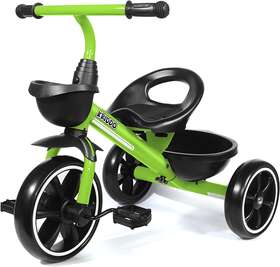 Lfun Tc003-green Kids Tricycles Age 24 Month To 5 Years Toddler Trike For 2.5 Green