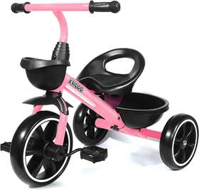 Lfun Tc003-pink Kids Tricycles Age 24 Month To 4 Years Toddler Trike For 2.5 5 Year
