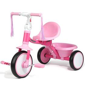 Liberry Cp10168 Foldable Toddler Tricycle Age 2 3 4 Years Old Kids Trike With Adjustable Sea
