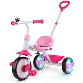 Liberry Cp10184 2 In 1 Toddler Tricycle Age 3 4 Years Old Kids Trike With Light Up Wheels