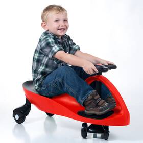 Lil Rider 698217cvt Zigzag Wiggle Car Red Energy Powered Driveway Ride On Fun For Kids
