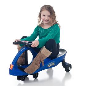 Lil Rider 80-1288bl-2 Police Zigzag Wiggle Car Toy 3yrs And Up Twist Go No Batteries Blue