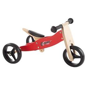 Lilfoot Rider 2-in-1 Wooden Balance Bike And Push Tricycle Ride-on Toy With Easy