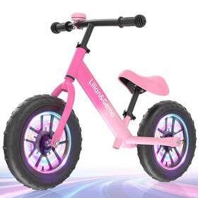 Lilian&gema Ablgbk0201 Lilian&gema Balance Bike Colorful Lighting Toddler No Pedal To