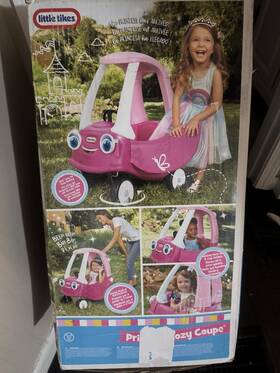 Little Tikes 658986 Princess Cozy Coupe Ride-on Car Pink 4 Wheels Ages 1-4