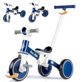 Lol-fun L00112 5 In 1 Toddler Tricycles For 1-3 Year Olds Boys Girls Toy With Parent Steer Inch