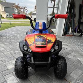 Marvel 06022 12 Volt Spider-man 4-wheel Ride-on Car For Ages 3 Red Blue 2023