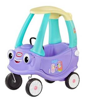 Mga Entertainment 641077 Bluey Grannies Car Coupe With 2 Accessories Foot-to-floor Ride-on For