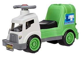 Mga Entertainment 660641euc Dirt Diggers Garbage Truck Scoot Ride On With Real Working Horn And Trash Bin