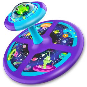 Mindsprout 860006583163 Light-up Space Twister 360 Sit Twist And Spin Toddler Toys Age