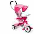 Mo-5yrs Radio Flyer 4-in-1 Trike Pink Grows 9 Boy Girl Quiet Foot Rests Pedals