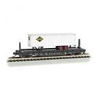 N-a Bachmann Trains Flat Car With Ribbed Piggyback Trailer 0022899167541