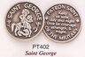 N-a Cathedral Art Saint George Pewter Pocket Token Huge 0785525066372