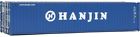 N-a Walthers Ho Hanjin Blue And White Corrugated Assembled 0616374116928