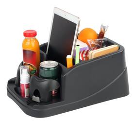Nbnhxnff Zkt-001 Big Plastic Console For Cars Trucks Minivans Suvs With 2 Adjustable Drink