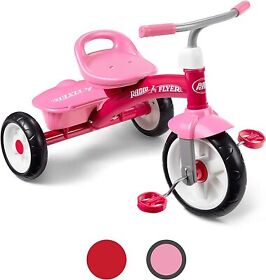 New Radio Flyer 421p Pink Rider Outdoor Toddlers Trike Ages 3 5 With Warranty