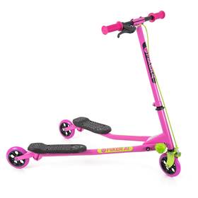 Ys02p1 Nobrand 3 Wheel Drift Wiggle Scooter For Kids 5-8 Years Pink Unisex