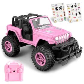Nqd 757-c332 Rc Cars With Diy Sticker 1 16 Scale Pink Remote Control Car For Girls 8