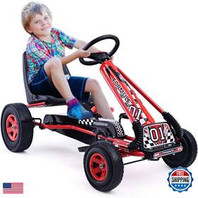 Outdoor Basic B08jvd54gl Homgx Pedal Go Kart Kids Adjustable Bucket Seat