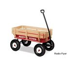 Outdoors Children Wagon Flyer Beach Steel -terrain Radio Park Classic Wood
