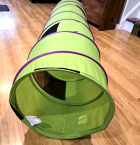 Pacific Play Tents 30411 Portable 6ft L Retracting Green/purple Tunnel In/outdoor Toy