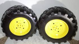 Peg Perego 016337388872 John Deere Gator Hpx Front Wheel Set 2 Tires Left Right Fits Pre-2010