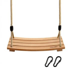 Pellor Ch-wayj32 Wood Tree Swing Seat Indoor Outdoor Rope Wooden Set For Childre