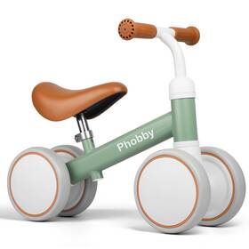 Phobby Cp00223 Baby Balance Bike For 1 2 Years Old Boys Girls 4 Wheels Toddler With Ad