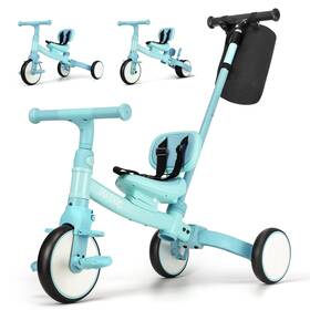 Phobby Cp10228 5 In 1 Toddler Tricycle With Steering Push Handle For 2 3 4 Years Old Kids