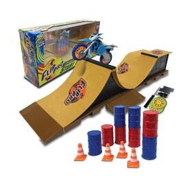 Playful Minds Fp180 Flip Pro Stunt Park Ramp Set Exclusive Limited Edition Bike Customizabl