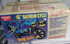Playskool 032245505439 Vintage 1989 Batman Big-wheel Power Cycle W. Box Rare No Sticker Sheet