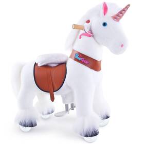 Ponycycle 768013513602 Ride On Horse For Toddlers 2-5 Classic Model U Size 3 White Unicorn