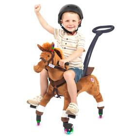 Power Pony 692041166496 Ride On Toy For 2 Kids - Ponies Push Pull Horse Toddl