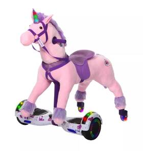 Power Pony Pwrpony-princesszumev2 Riding Toy Princess Steel Ride-on Animal-pink Free Shipping