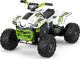 Power Wheels Trail Racer Atv White Battery-powered Ride-on Vehicle For Prescho